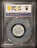 1920 Germany Sugsburg 20 Pfennig Notgeld Coin Mez-1398.1 Tram - PCGS MS 65