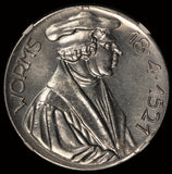 1921 Germany Nurnberg Worms Reformation Medal - NGC MS 64 - Erlanger-921