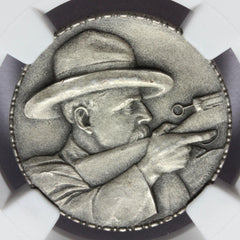 1925 Switzerland St. Gallen Swiss Shooting Fest Silver Medal R-1199a - NGC MS 64