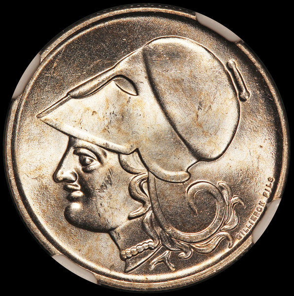1926 Greece 1 One Drachma Coin - NGC MS 64 - KM# 69