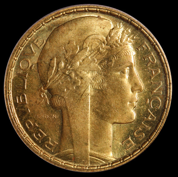 1929 France 10 Francs Essai Pattern Specimen Coin - PCGS SP 64 - Maz-2549a