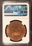1937 Australia Edward VIII Crown Proof Copper Fantasy Coin NGC PF 65 RB - FC-14C