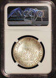 1939-B Switzerland Lucerne Swiss Shooting Fest Silver 5 Francs Medal - NGC MS 65 - X# S20