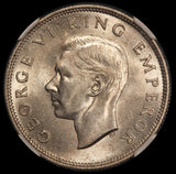 1940 New Zealand Florin Kiwi Silver Coin - NGC MS 64 - KM# 10.1