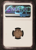 1941 British Guiana 4 Four Pence Silver Coin - NGC AU 53 - KM# 30