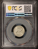 1942 New Zealand 6 Pence Silver Coin - PCGS AU 55 - KM# 8