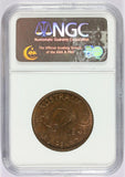 1943-I Australia One Penny Bronze Coin - NGC MS 64 BN - KM# 36