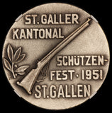1951 Switzerland St. Gallen Swiss Shooting Festival Medal R-1217a - NGC MS 65