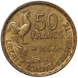 1954 France 50 Francs Coin - PCGS MS 63 - KM# 918.1