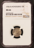 1956 British Honduras 10 Cents Coin - NGC MS 66 - KM# 32