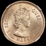 1961 British Honduras 10 Cents Coin - NGC MS 66 - KM# 32