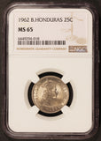 1962 British Honduras 25 Cents Coin - NGC MS 65 - KM# 29