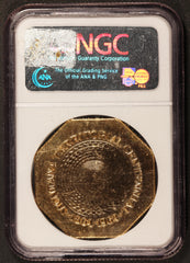1964 Montana Centennial Octagonal Slug So-Called Dollar Medal - NGC MS 66