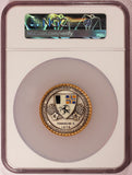 1970 Switzerland Graubunden Swiss Shooting Silvered Medal R-860a - NGC MS 65