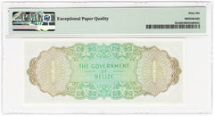 1976 Belize $1 One Dollar Note Pick# 33c - PMG GEM UNC 66 EPQ