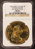 2007 Sierra Leone $2 1808 Ina Retro Issue Goldine Coin - NGC MS 68 - X# M6